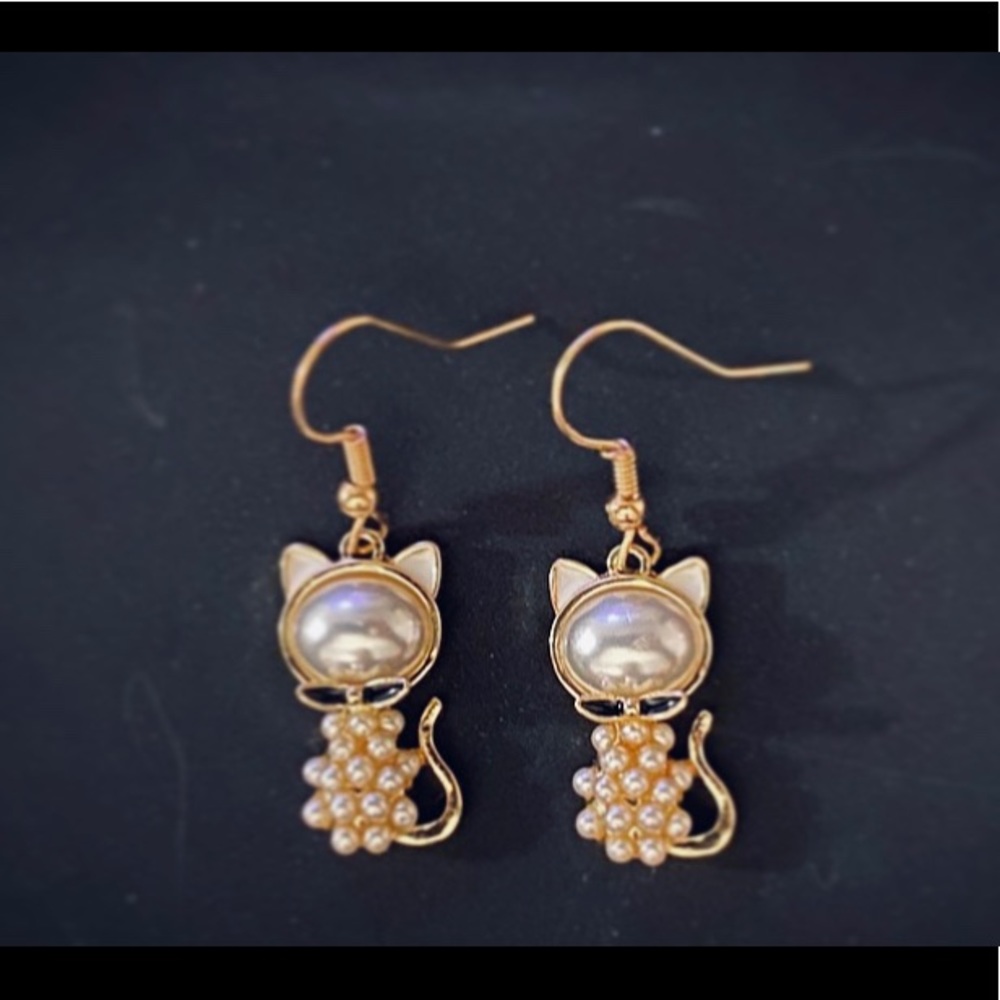 Cat Stud Earrings